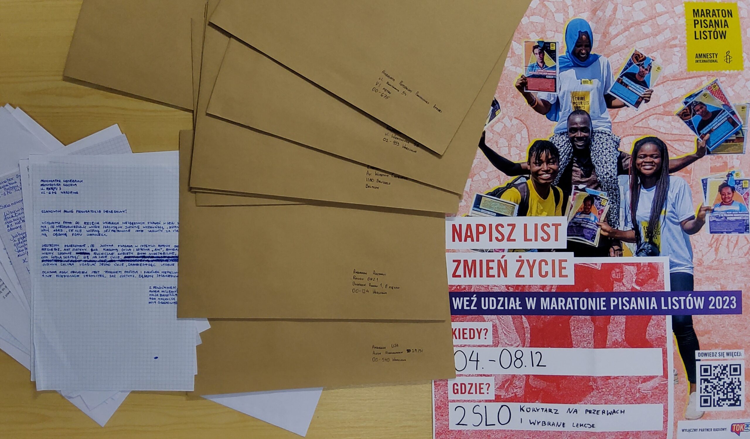 Wyjaśnij Na Czym Polega Maraton Pisania Listów Organizowany Maraton Pisania Listów Amnesty International - 2SLO